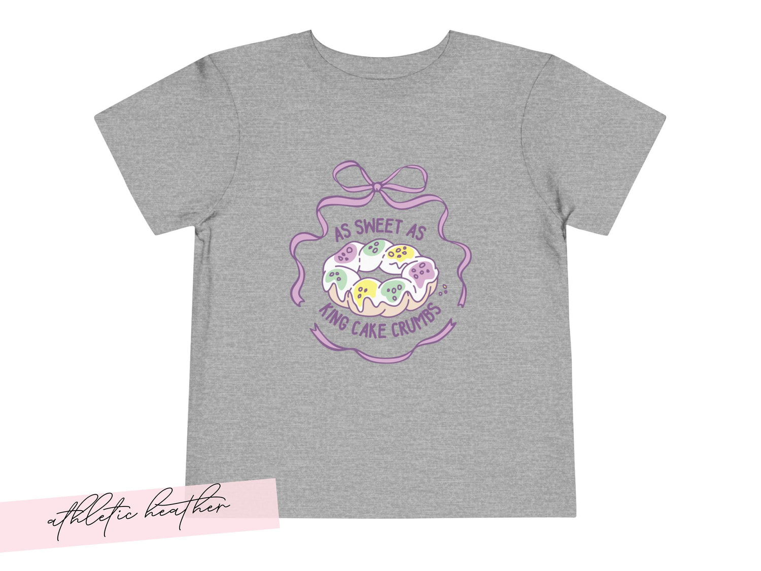 Toddler Girl Mardi Gras Shirt New Orleans Carnival Present Tee Pastel Youth Top Sweet As King Cake Crumbs Tshirt Fun Fat Tuesday Gift 2026 - Charles Alex
