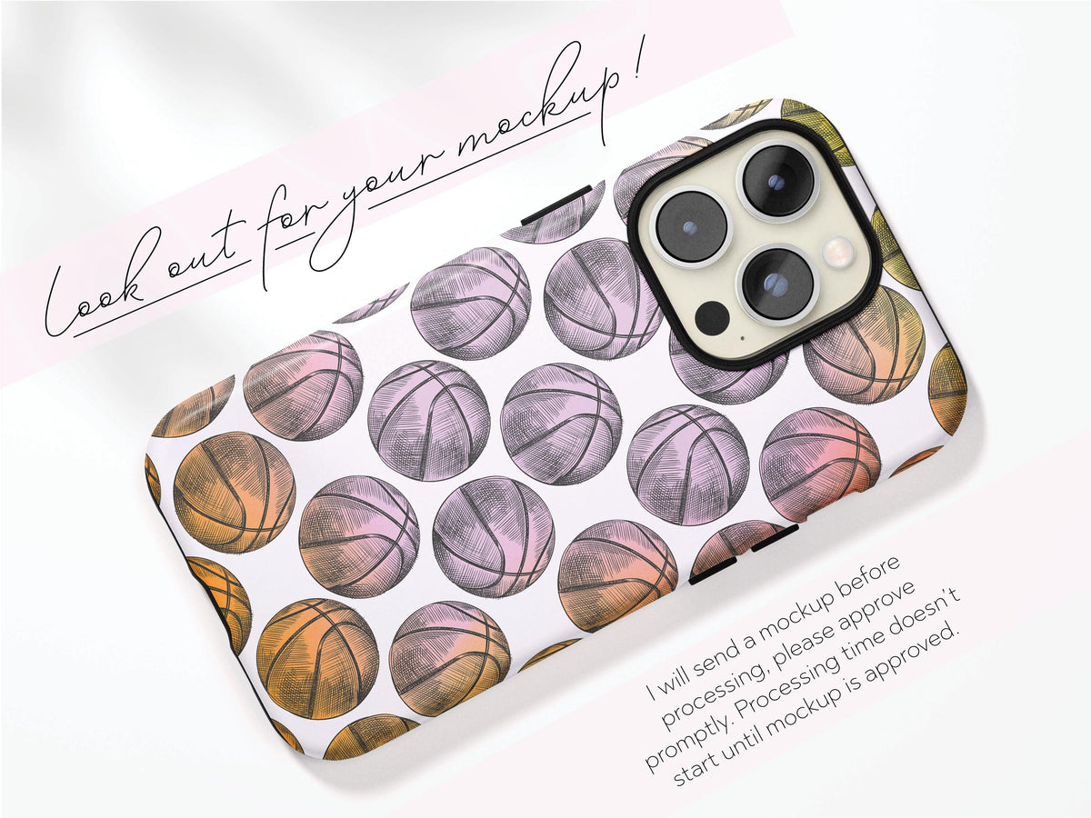 Personalized Basketball AirPods Case Custom Name Pro Cover Cute Team Gift For Her Girl Player Coach Present Feminine Stylish Tech Accessory