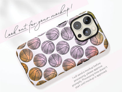 Personalized Basketball AirPods Case Custom Name Pro Cover Cute Team Gift For Her Girl Player Coach Present Feminine Stylish Tech Accessory