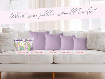 Champagne Pillow - Mardi Gras - Charles Alex