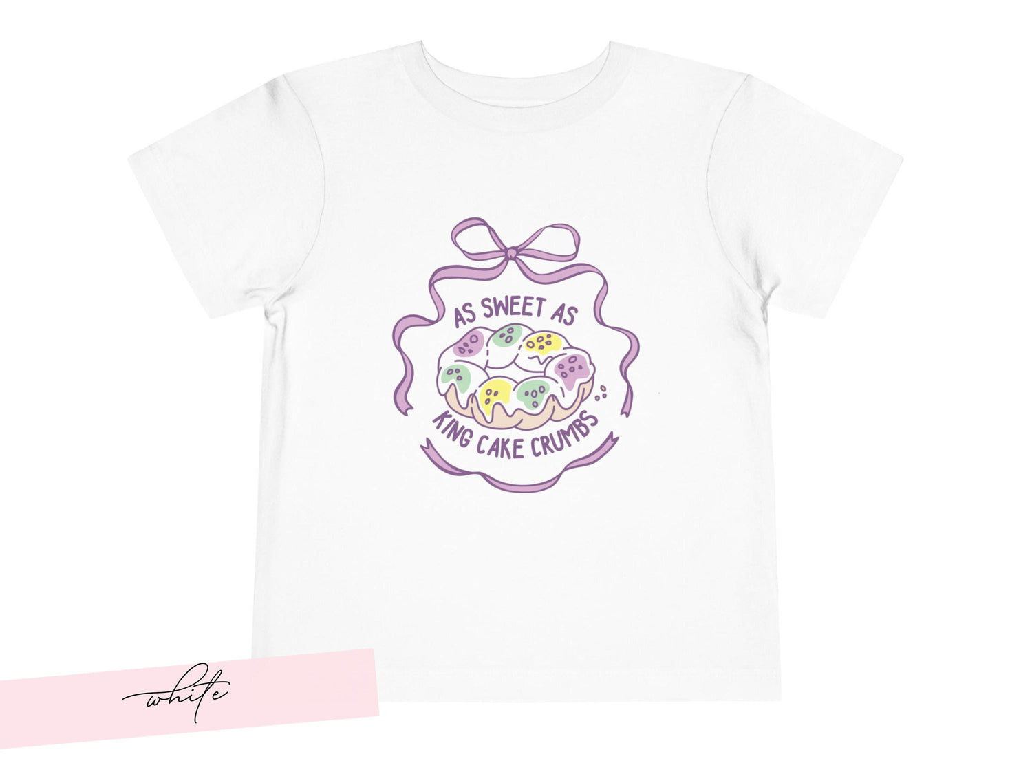 Toddler Girl Mardi Gras Shirt New Orleans Carnival Present Tee Pastel Youth Top Sweet As King Cake Crumbs Tshirt Fun Fat Tuesday Gift 2026 - Charles Alex
