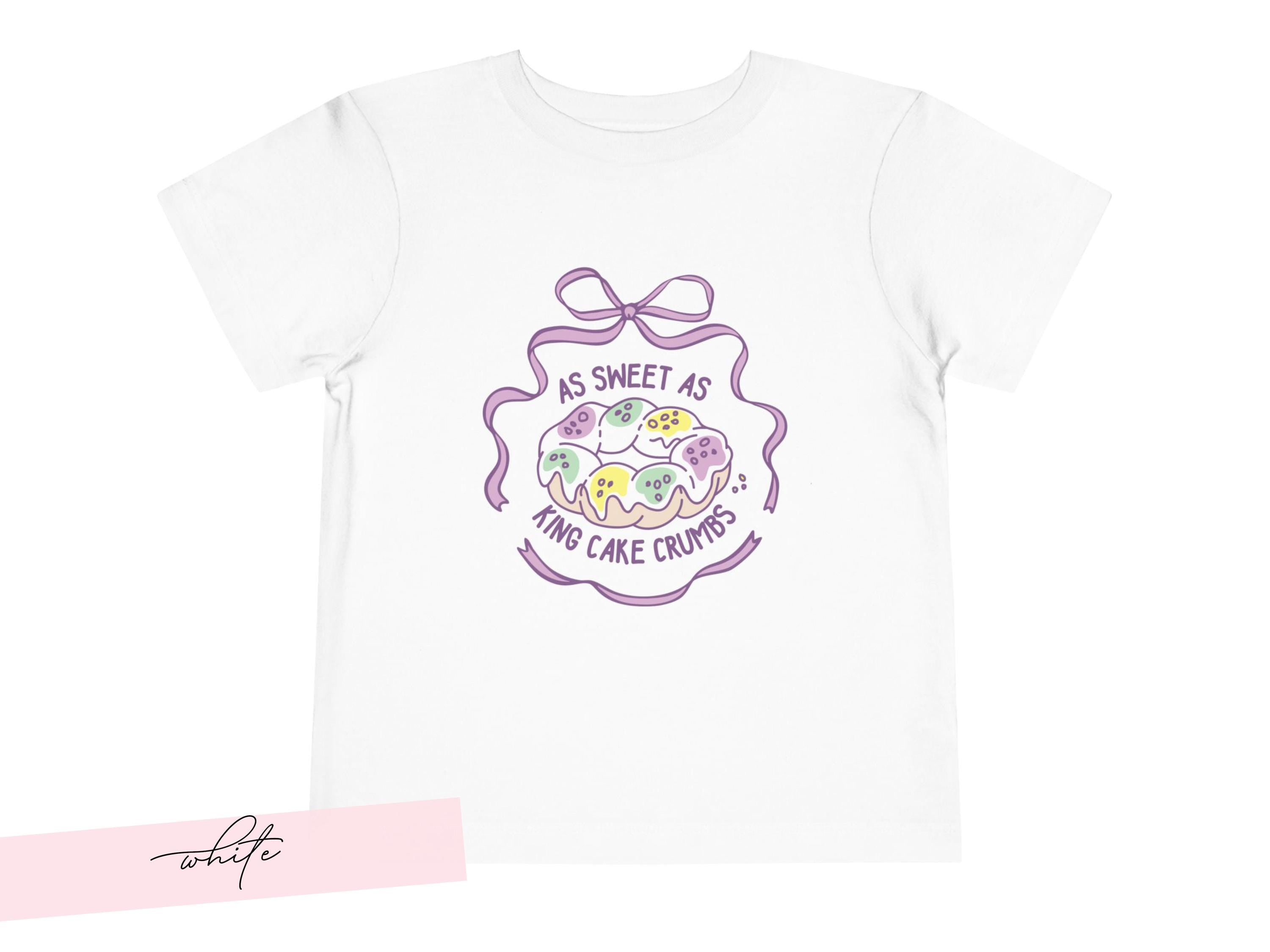 Toddler Girl Mardi Gras Shirt New Orleans Carnival Present Tee Pastel Youth Top Sweet As King Cake Crumbs Tshirt Fun Fat Tuesday Gift 2026 - Charles Alex