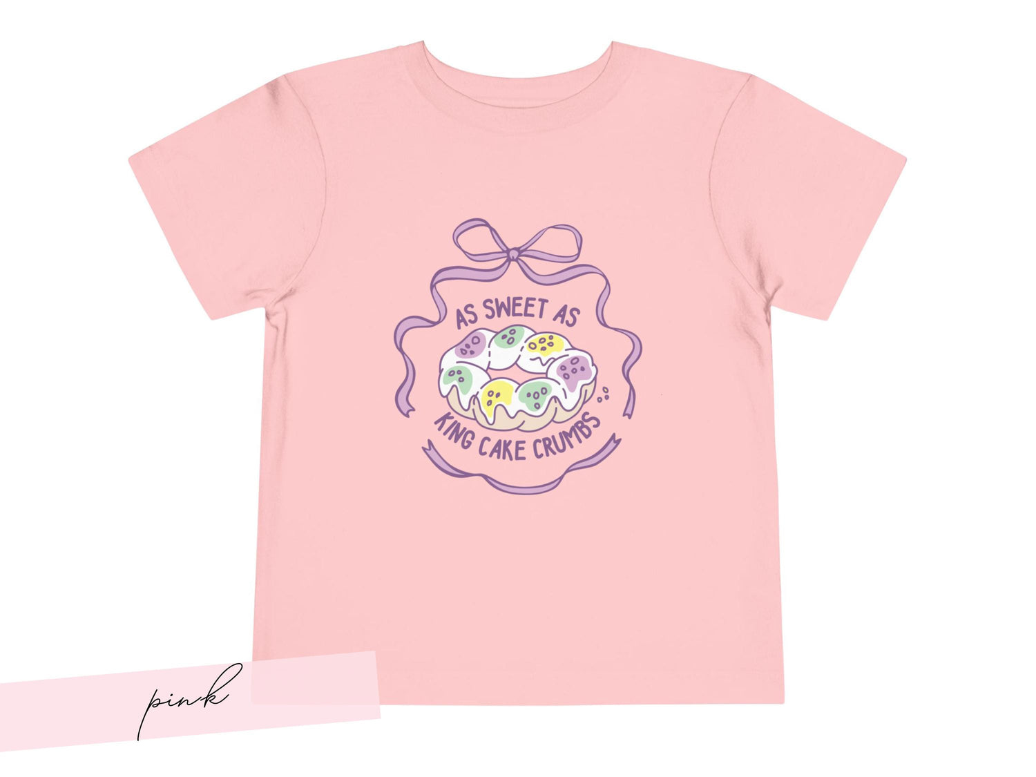 Toddler Girl Mardi Gras Shirt New Orleans Carnival Present Tee Pastel Youth Top Sweet As King Cake Crumbs Tshirt Fun Fat Tuesday Gift 2026 - Charles Alex