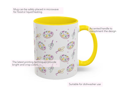 Personalized Mardi Gras King Cake Bow Knife Ceramic Coffee Mug 15 oz Purple Green Gold NOLA Festive Holiday Gift White Custom Name Present - Charles Alex