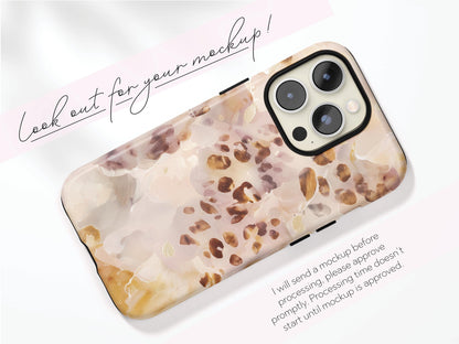 Tortoiseshell Airpods Pro Case Cover Blush Marble Protective Shell Accessory for Women With Keychain Aesthetic Luxury Gift For Her Tech - Charles Alex