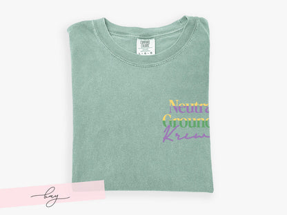 Mardi Gras Shirt Neutral Ground Side Parade Tee Sidewalk Krewe Top Comfort Colors Tshirt New Orleans Local Fat Tuesday Outfit for Girl Group - Charles Alex