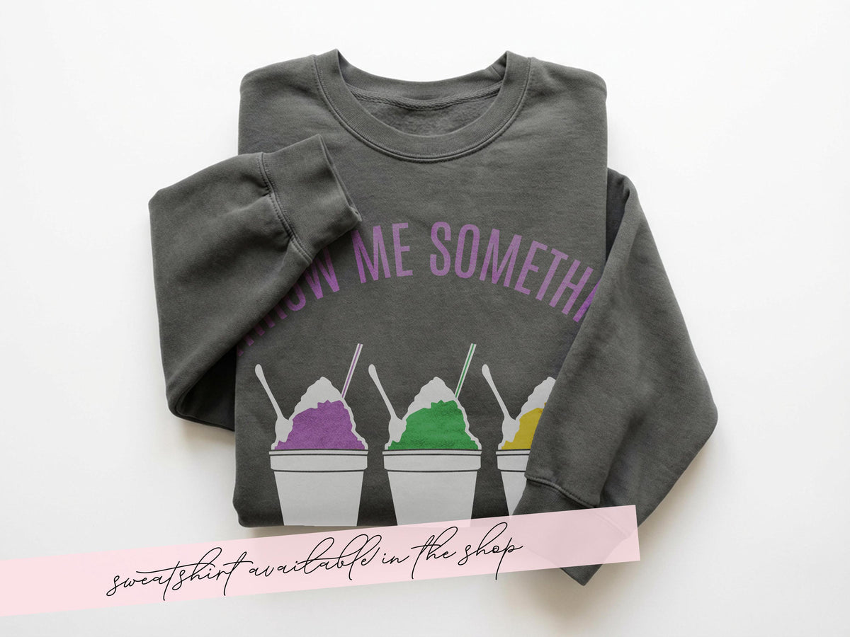 Mardi Gras Snowball Shirt Throw Me Something Cold Mister Comfort Colors Parade Graphic Tee Women Carnival Outfit Gift Vintage Style Unisex - Charles Alex