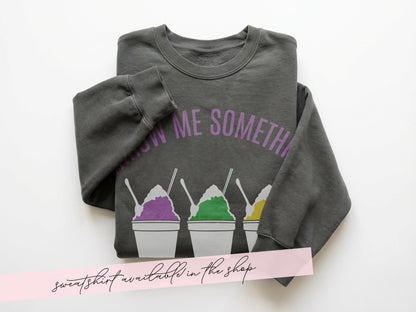 Mardi Gras Snowball Shirt Throw Me Something Cold Mister Comfort Colors Parade Graphic Tee Women Carnival Outfit Gift Vintage Style Unisex - Charles Alex