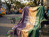 Mardi Gras Parade Route Cozy Blanket Laissez Les Bons Temps Rouler Throw St Charles Avenue Purple Green Gold Colors NOLA Home Decor Carnival - Charles Alex