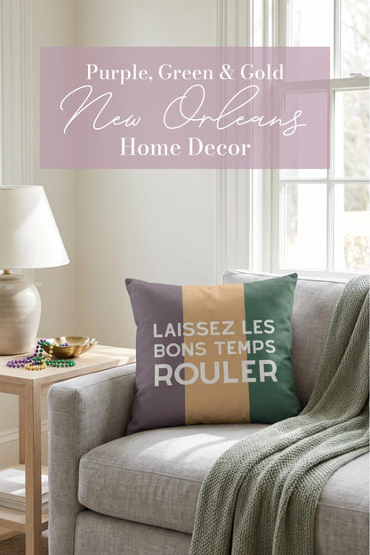 Laissez Les Bons Temps Rouler Pillow - Charles Alex