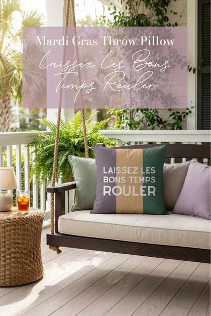 Laissez Les Bons Temps Rouler Pillow - Charles Alex