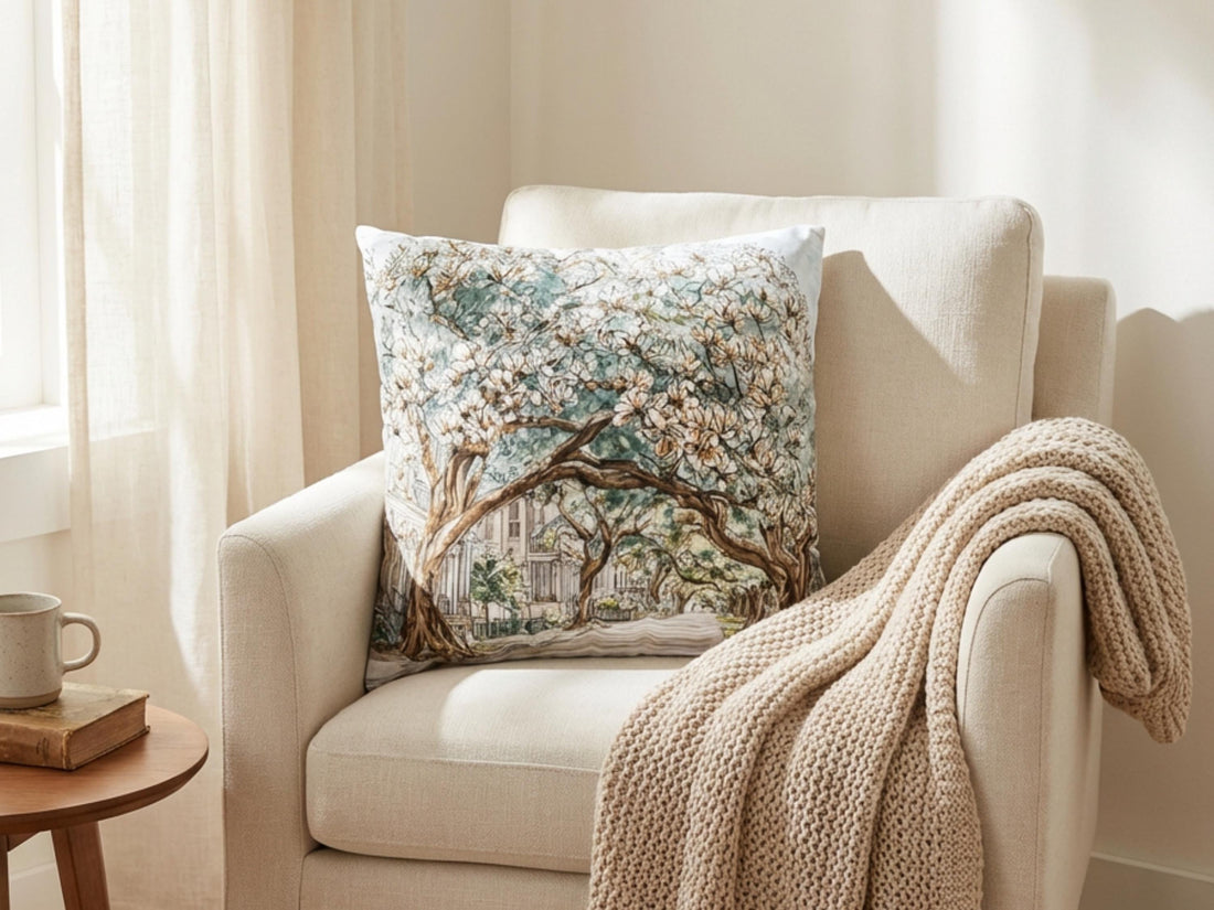 Spring Southern Magnolia Pillow and/or Cover