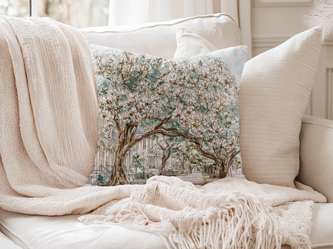 Spring Southern Magnolia Pillow and/or Cover