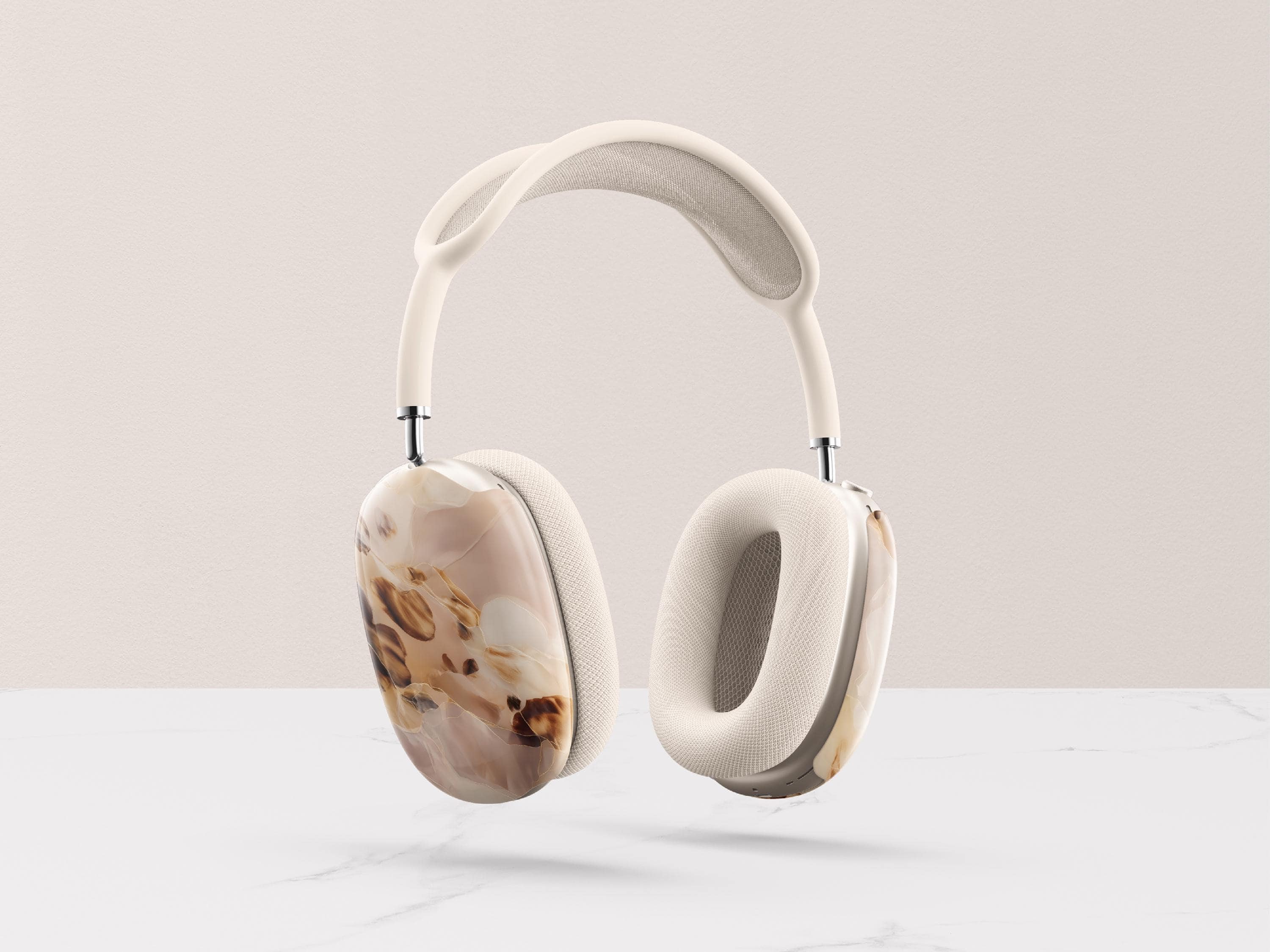 Custom Tortoiseshell AirPods Max Cover Personalized Monogram Skin Protective Ear Cups Headphone Case Gift Idea Travel Accessory for Her - Charles Alex