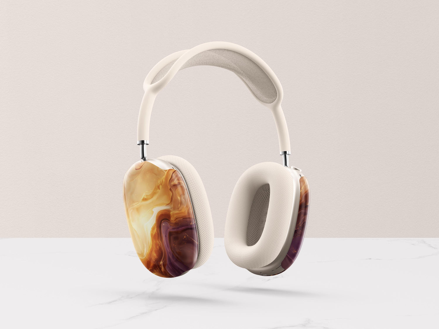 Tortoise Shell AirPod Max Case Custom Headphone Cover Personalized Gift for Her Brown Marble Design Style Accessory Elegant Present for Wife
