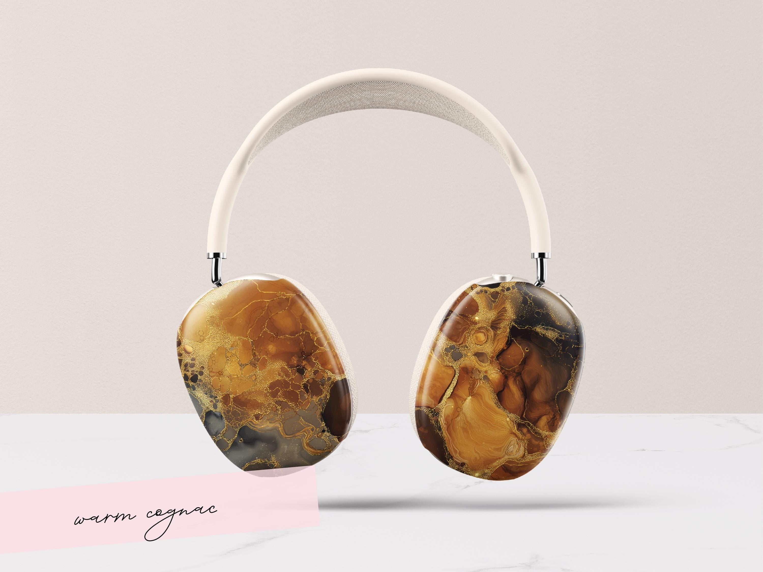 Tortoise Shell AirPod Max Case Custom Headphone Cover Personalized Gift for Her Brown Marble Design Style Accessory Elegant Present for Wife