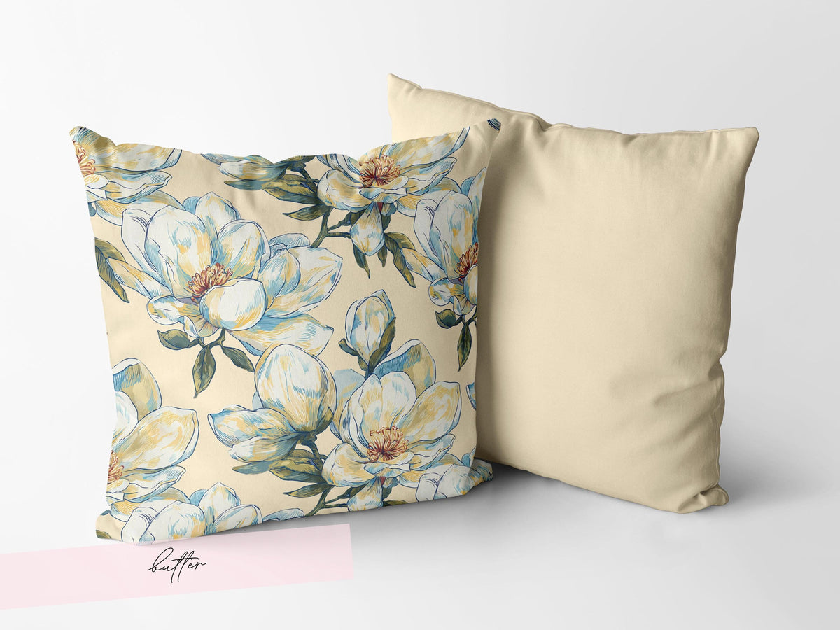 Magnolia Floral Throw Pillow and/or Cover - Charles Alex