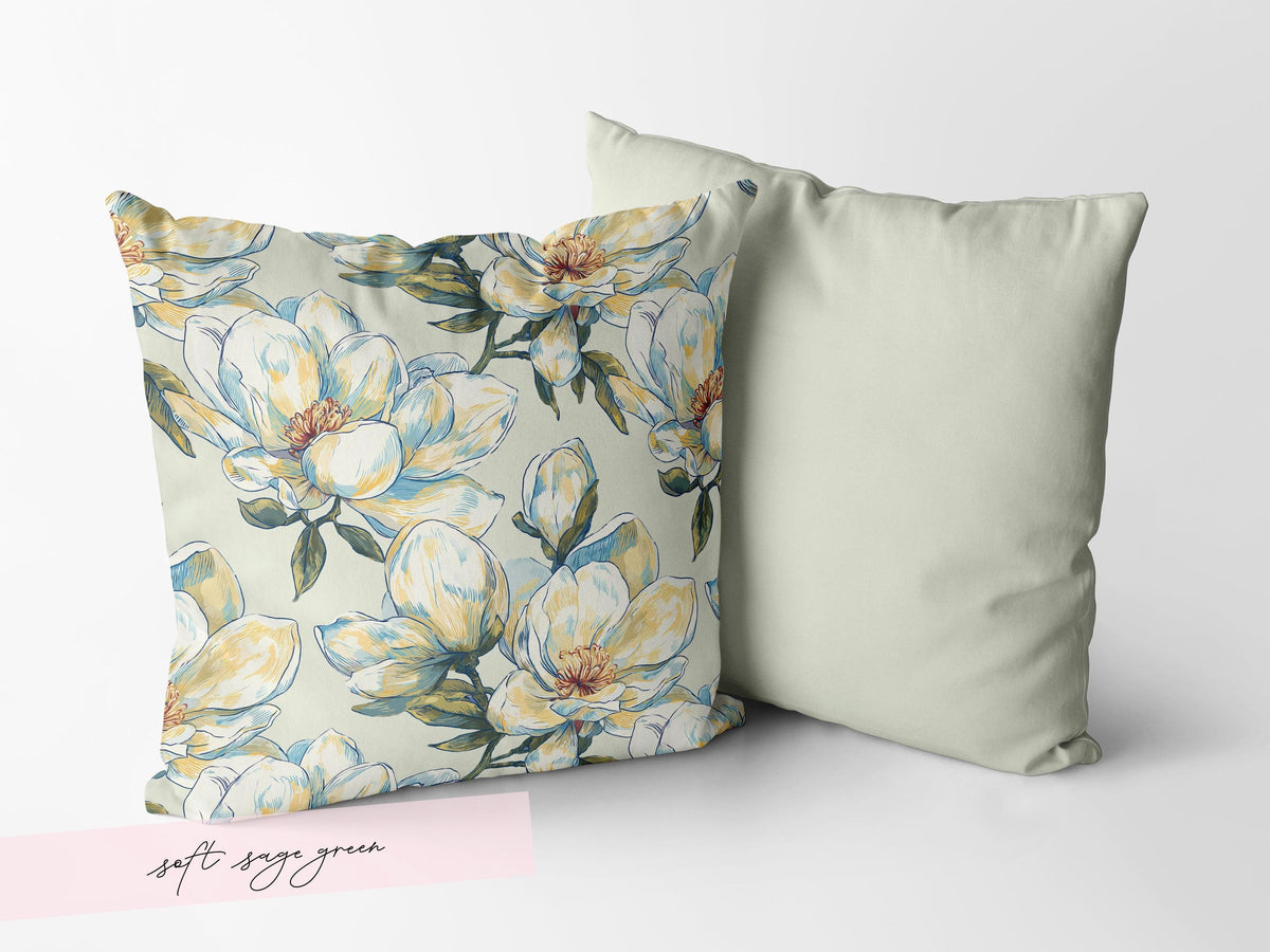 Magnolia Floral Throw Pillow and/or Cover - Charles Alex