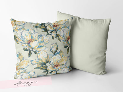 Magnolia Floral Throw Pillow and/or Cover - Charles Alex