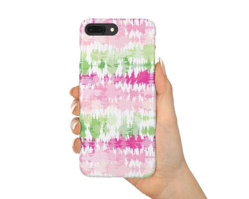 Tie Dye Pink and Green Phone Case - Charles Alex