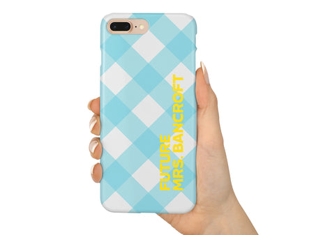 All Work No Play Pink Plaid Phone Case