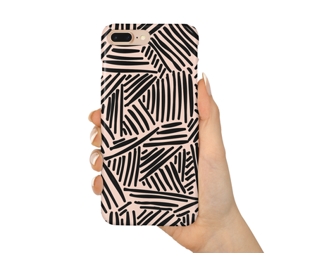 Abstract Painted Pink Concrete Phone Case