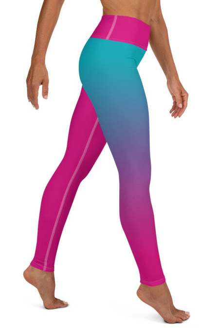 Fire and Ice Ombre Yoga Leggings