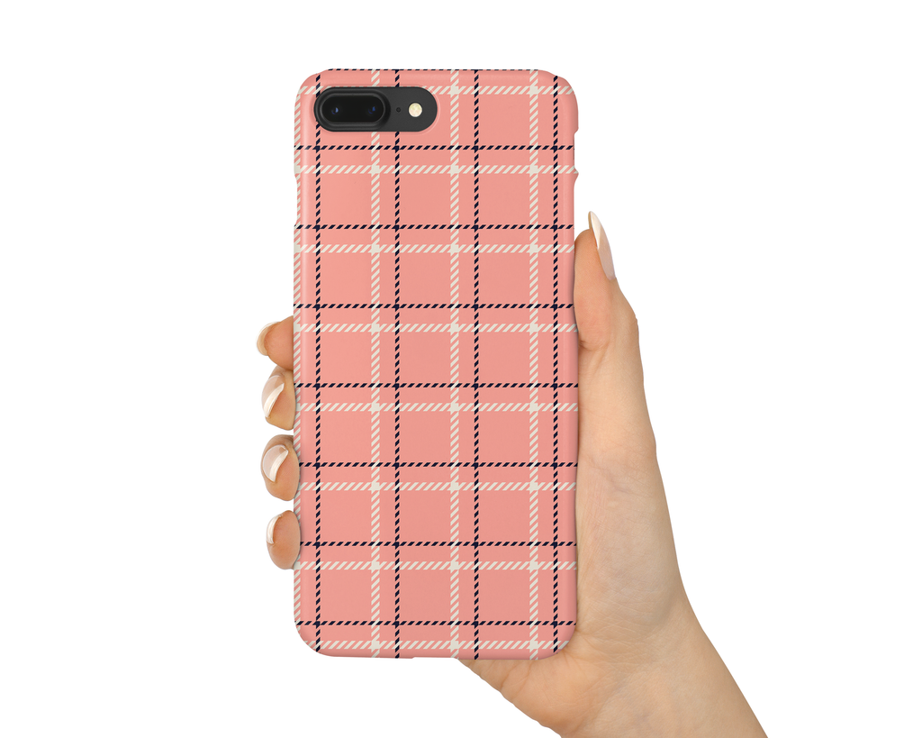 All Work No Play Pink Plaid Phone Case Charles Alex