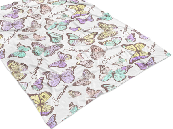 Butterfly Name Blanket Blanket 2 - Charles Alex