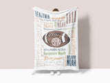 Football Blanket Monogram - Charles Alex