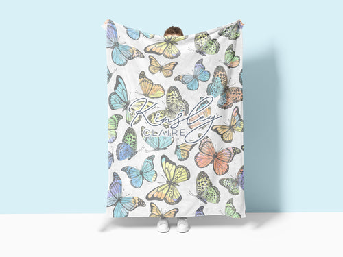 Butterfly Name Blanket Blanket 15 - Charles Alex