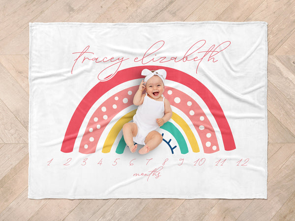 Girl Baby Milestone Blanket 2