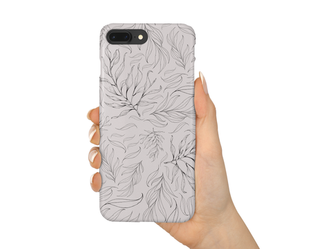 Pink and Navy Floral Phone Case